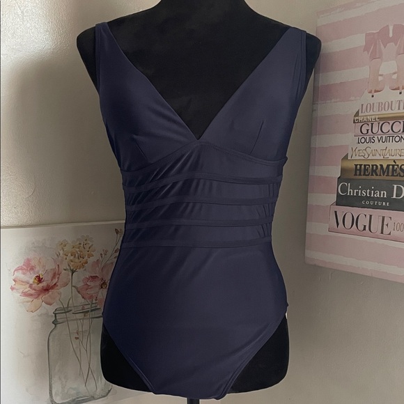 Primark Navy Women Swim One Piece - Picture 1 of 5